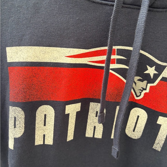 Nike Navy blue Patriots Pullover Hoodie with Red and White Graphics men's medium - Picture 11 of 12